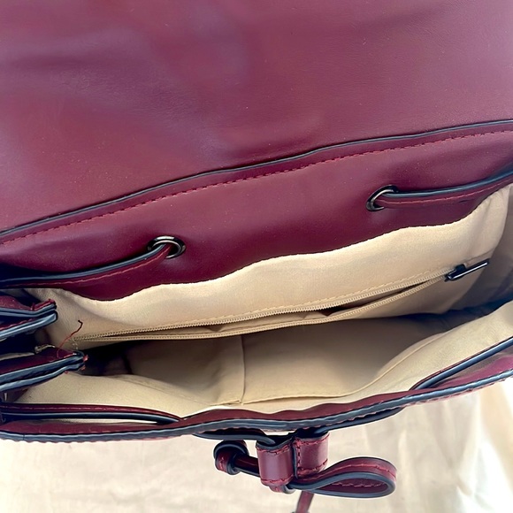 HIBOU By Little Burgundy Red Backpack - Picture 5 of 7